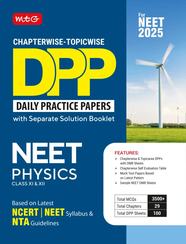 Chapterwise Topicwise DPP NEET Physics (Daily Practice Papers) With Solution Booklet | MTG