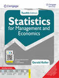 Statistics for Business and Economics with WebAssign | Jeffrey D. Camm, James J. Cochran, Michael J. Fry, Jeffrey W. Ohlmann, David R. Anderson, Dennis J. Sweeney, Thomas A. Williams | Cengage | 15th Edition 2025