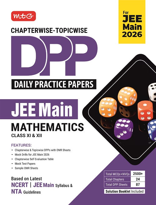 Chapterwise Topicwise DPP JEE Main Mathematics (Daily Practice Papers) With Solution Booklet | MTG