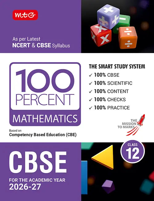 100 Percent NCERT & CBSE Mathematics Class 12 For 2026-27 Exam | MTG