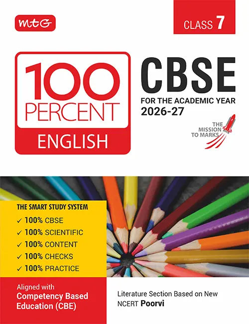 100 Percent NCERT and CBSE English Language and Literature Class 7 For 2026-27 Exam | MTG
