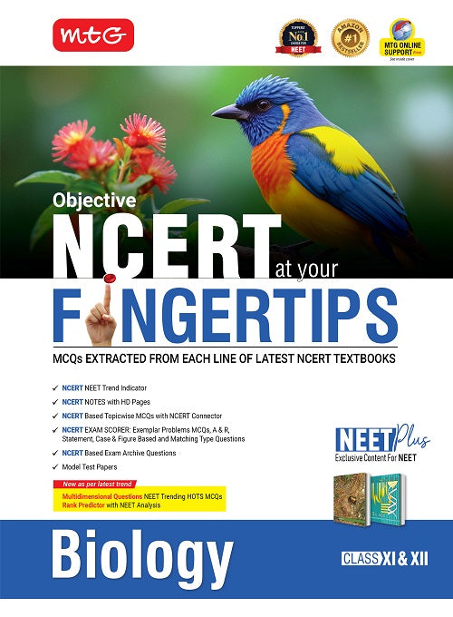 Objective NCERT at your FINGERTIPS Biology – NEET Books (Based on NCERT Latest Pattern For 2026 Exam) | MTG
