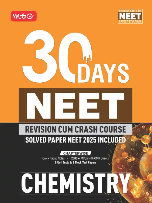 30 Days Crash Course Chemistry for NEET 2026 Exam – MTG