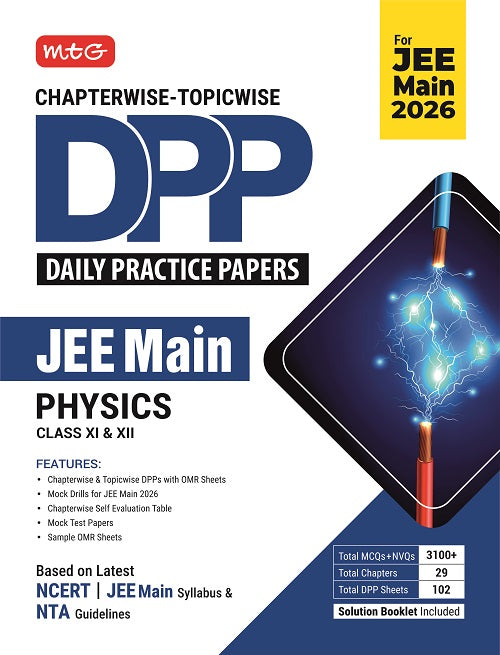 Chapterwise Topicwise DPP JEE Main Physics (Daily Practice Papers) With Solution Booklet | MTG