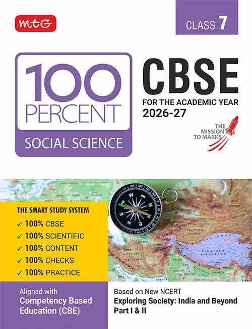 100 Percent NCERT and CBSE Social-Science Class 7 For 2026-27 Exam | MTG