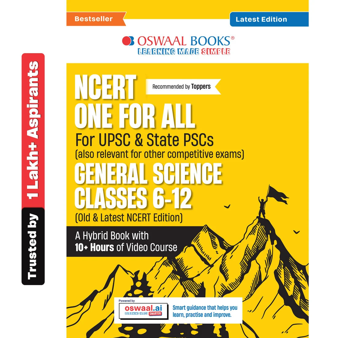 NCERT One For All Book for UPSC & State PSCs | General Science Classes 6–12 (Old & New NCERT Edition) | Latest Edition | Oswaal Books