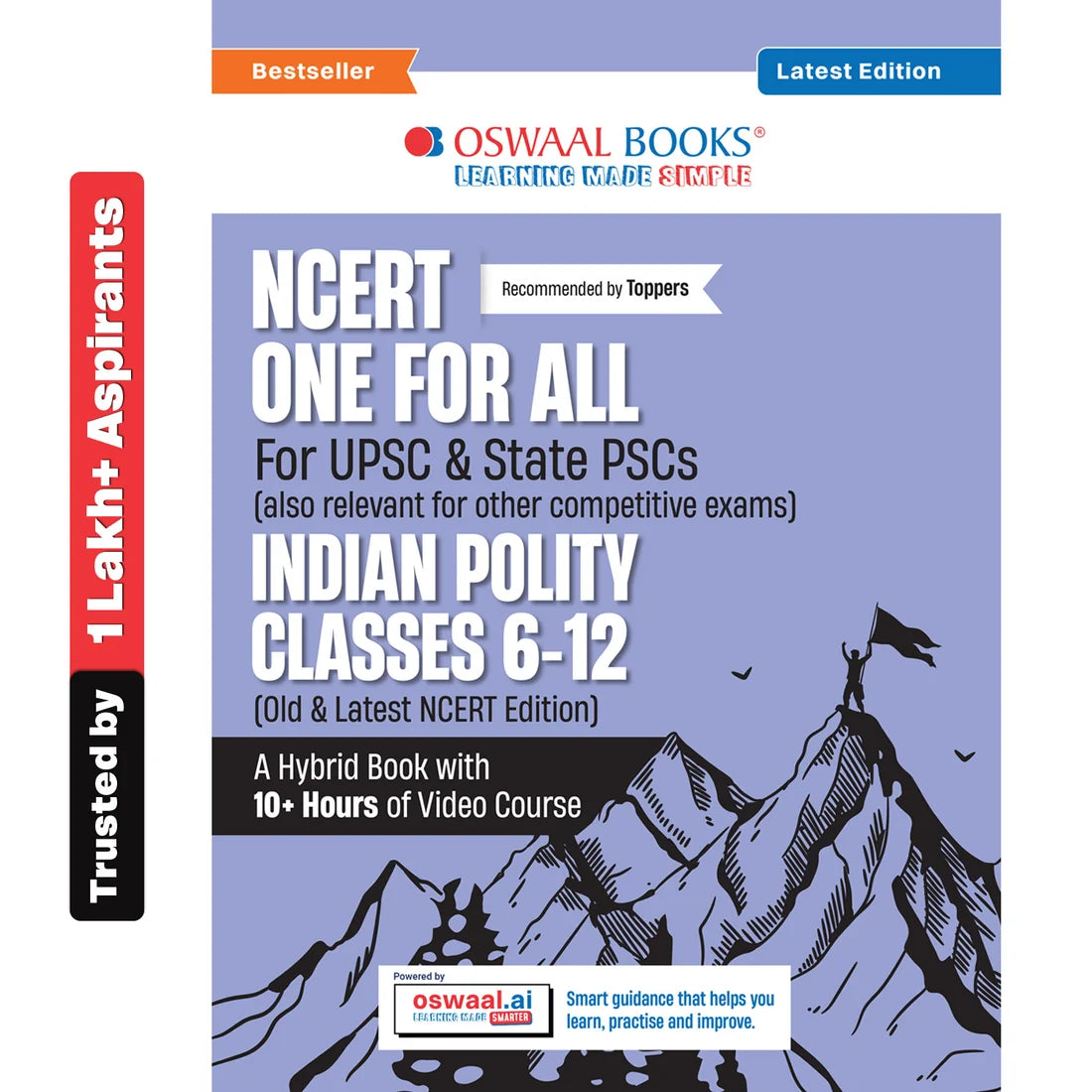 NCERT One For All Book for UPSC & State PSCs | Indian Polity Classes 6–12 (Old & New NCERT Edition) | Latest Edition | Oswaal Books