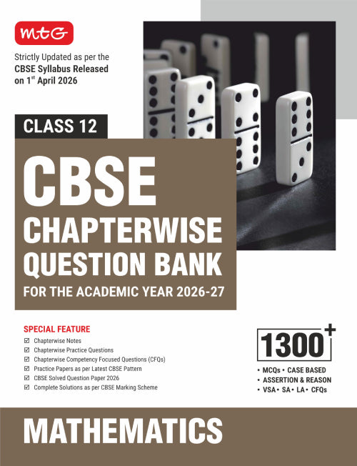 Class 12 – CBSE Chapterwise Question Bank Mathematics For 2027 Board Exam | MTG | 2026-27