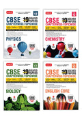 CBSE 10 Years (2026-2017) Chapterwise Topicwise Solved Papers Class 12 Physics, Chemistry, Biology and English (Set of 4 Books) – CBSE Champion For 2027 Exam | Video Solution of PYQs | MTG