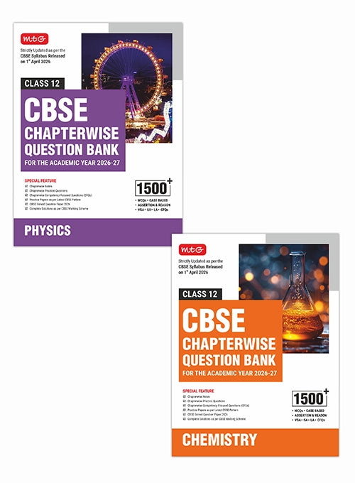 CBSE Chapterwise Question Bank Class 12 - Physics and Chemistry | MTG | 2026-27