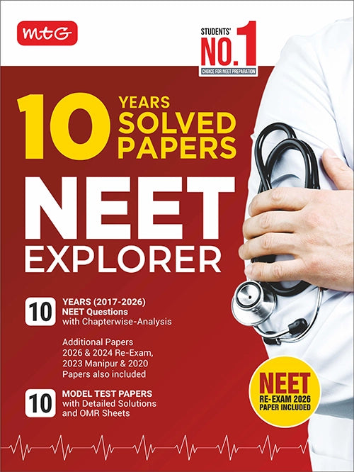 10 Years (2017-2026) NEET Previous Year Solved Papers | NEET Explorer For 2027 Exam | MTG
