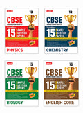 MTG CBSE ScoreMore 15 Sample Papers CBSE Boards – Class 12 Physics, Chemistry, Biology and English Combo