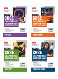 CBSE Chapterwise Question Bank Class 12 - Physics, Chemistry, Biology and English Combo | MTG | 2026-27
