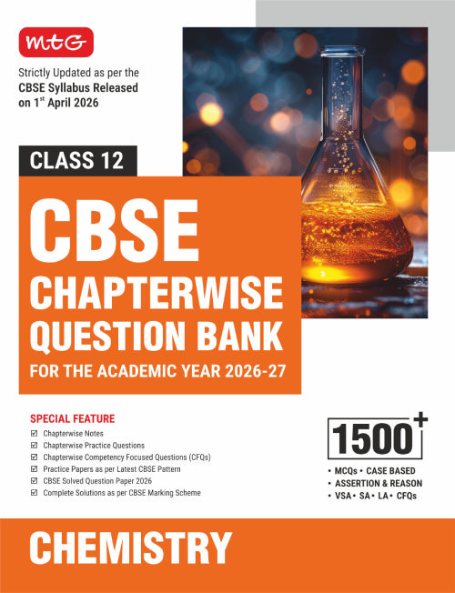 Class 12 – CBSE Chapterwise Question Bank Chemistry For 2027 Board Exam | MTG | 2026-27