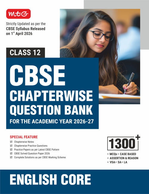Class 12 – CBSE Chapterwise Question Bank English Core For 2027 Board Exam | MTG | 2026-27
