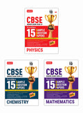 CBSE ScoreMore 15 Sample Papers CBSE Boards – Class 12 Physics, Chemistry, Mathematics Combo