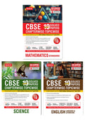 CBSE 10 Years (2026-2017) Chapterwise Topicwise Solved Papers Class 10 Science, Mathematics Standard and English (Set of 3 Books) – CBSE Champion For 2027 Exam | Video Solution of PYQs