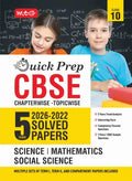 CBSE Quick Prep Class 10 Science, Mathematics Standard and Social Science PYQs Book For 2027 Exam | MTG