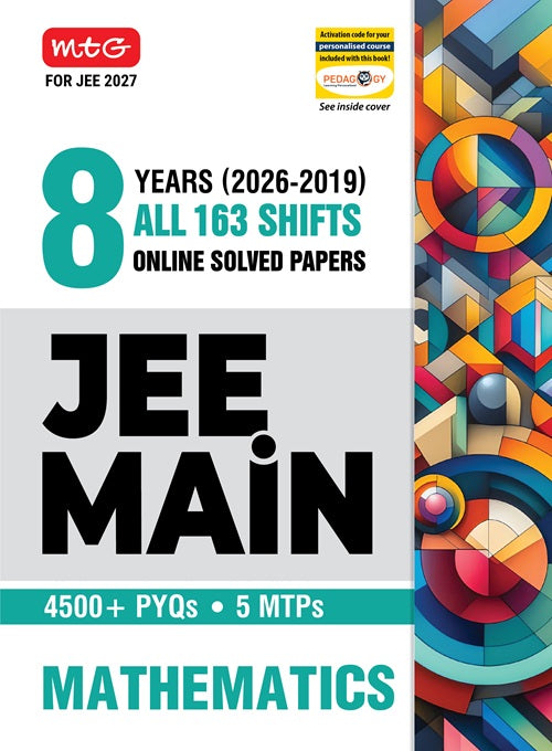 JEE Main 8 Years (2026-2019) PYQs Mathematics | All 163 Shift Previous Years Solved Papers For JEE Main 2027 Exams | MTG