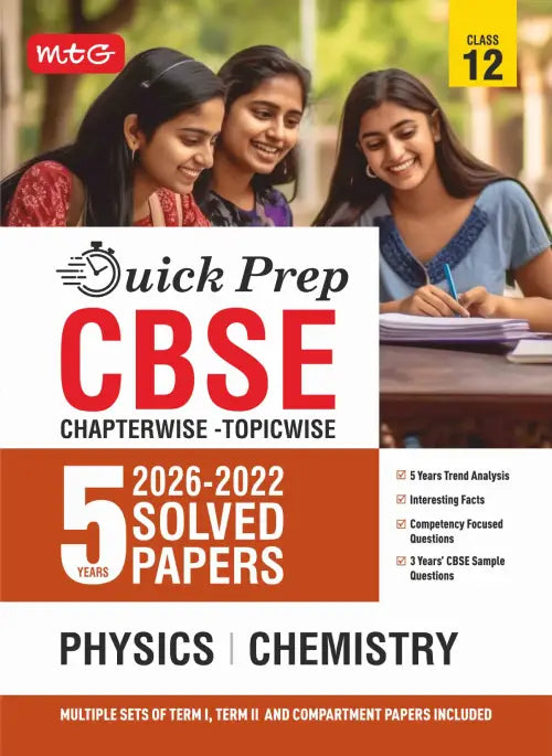 CBSE Quick Prep Class 12 Physics and Chemistry PYQs Book For 2027 Exam