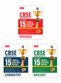 CBSE ScoreMore 15 Sample Papers CBSE Boards - Class 12 Physics, Chemistry, Biology Combo