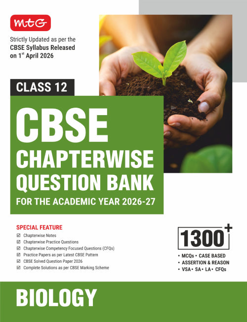 Class 12 – CBSE Chapterwise Question Bank Biology For 2027 Board Exam | MTG | 2026-27