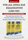 AIBE Combo Pack: Bharatiya Nyaya Sanhita, 2023, Bharatiya Nagarik Suraksha Sanhita, 2023  | Commercial Law Publishers | Edition 2026