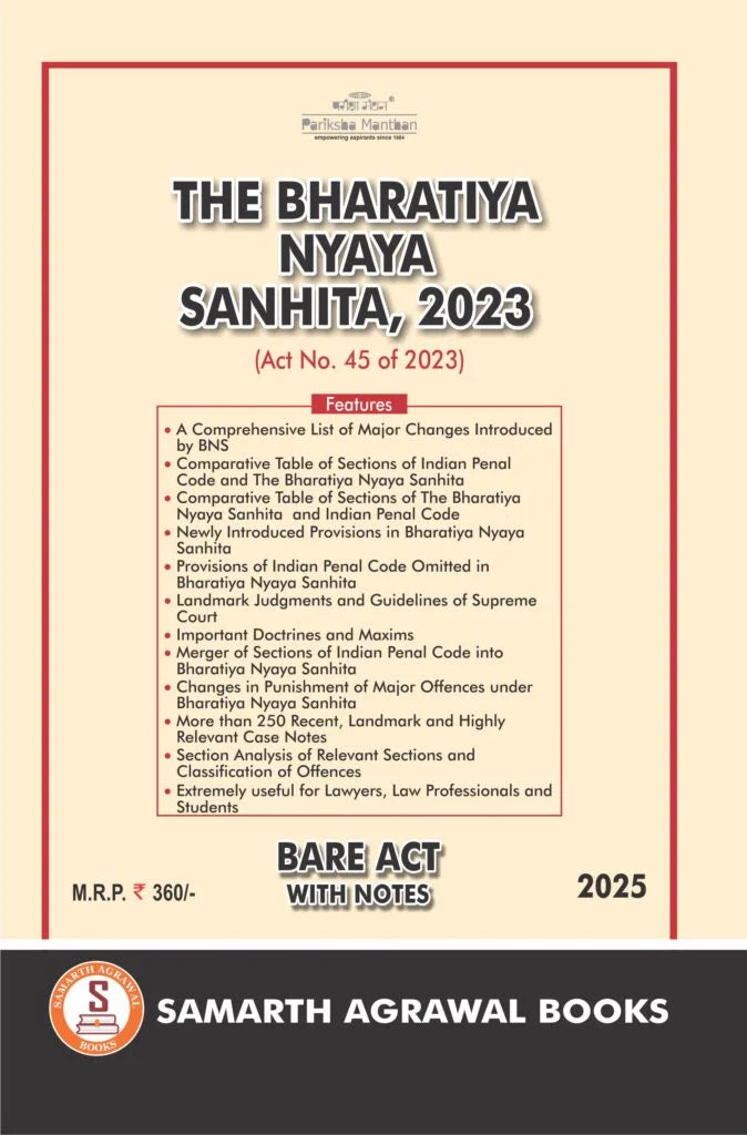 Bharatiya Nyaya Sanhita: Bare Act with Case Notes | Samarth Agrawal