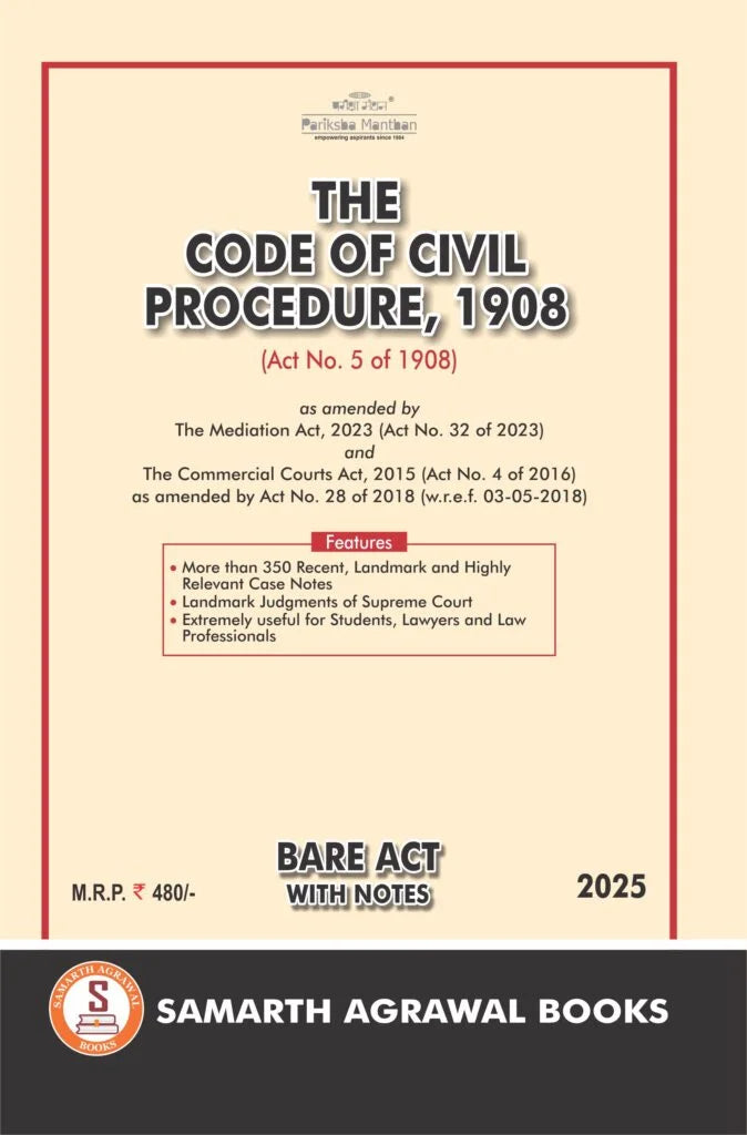 Code of Civil Procedure: Bare Acts with Case Notes | Samarth Agrawal