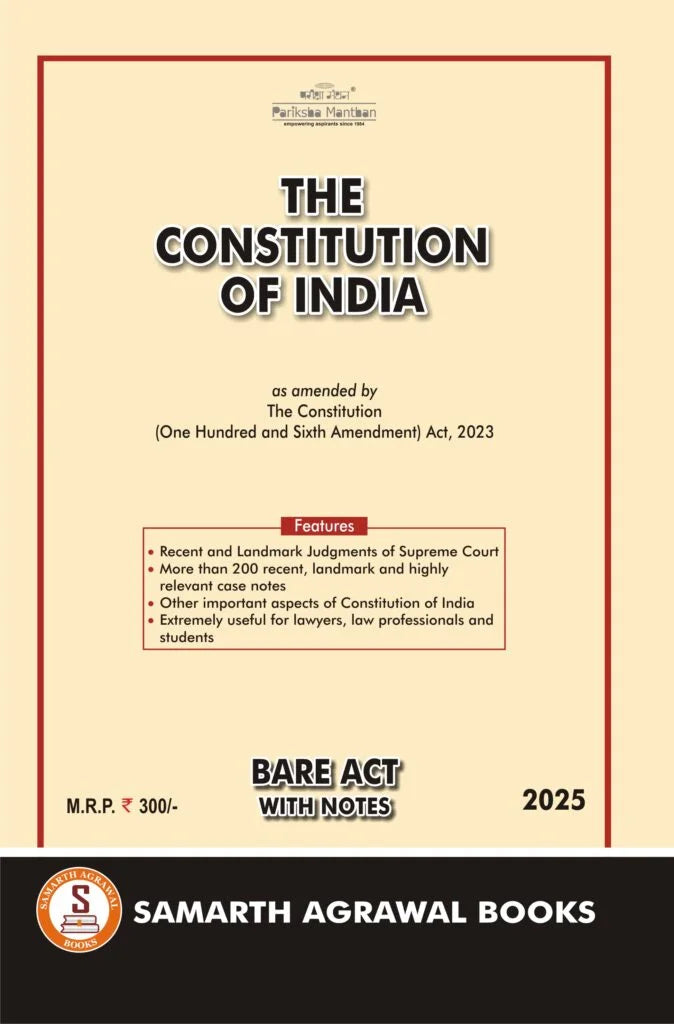 Constitution of India: Bare Act with Case Notes | Samarth Agrawal