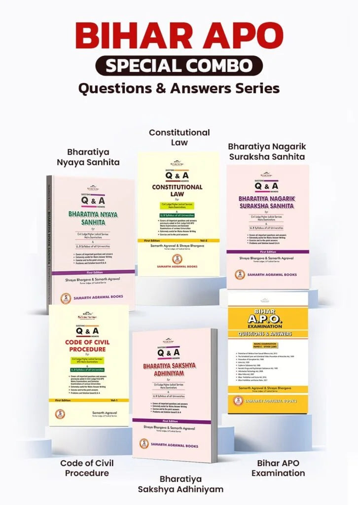 Bihar APO Special Combo: Questions and Answers Series [Set of 6 Books] | Samarth Agrawal