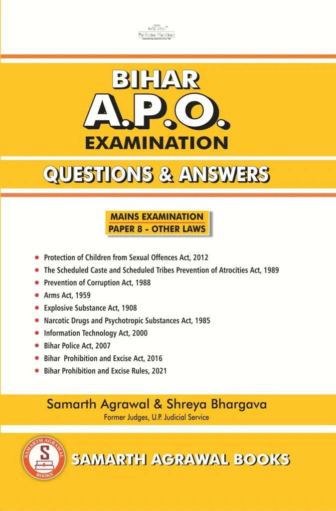 Bihar APO Examination: Questions and Answers | Samarth Agrawal and Shreya Bhargava