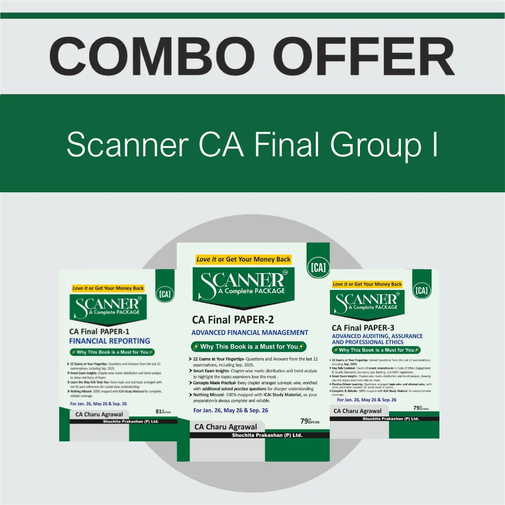 CA Final Group 1 Combo | For Jan. 26, May 26 & Sep. 26 | Suchita