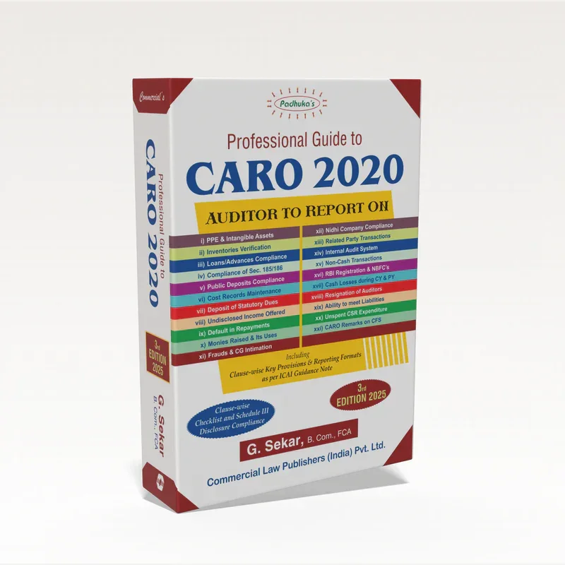 CARO 2020 | CA G. Sekar | Edition 2025 - GenZbookcompany