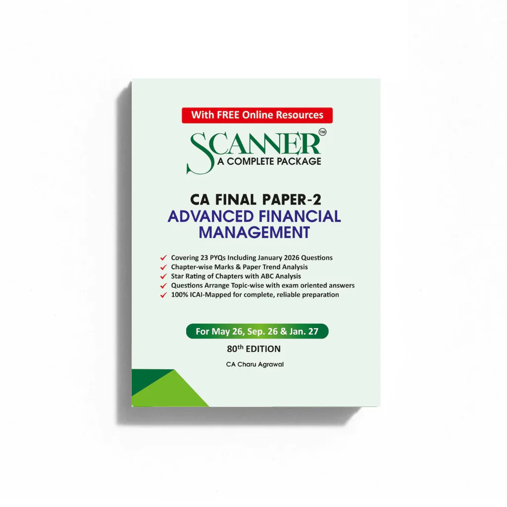 CA Final Paper - 2 | Advanced Financial Management | For May. 26, Sep 26 & Jan. 27 | Suchita