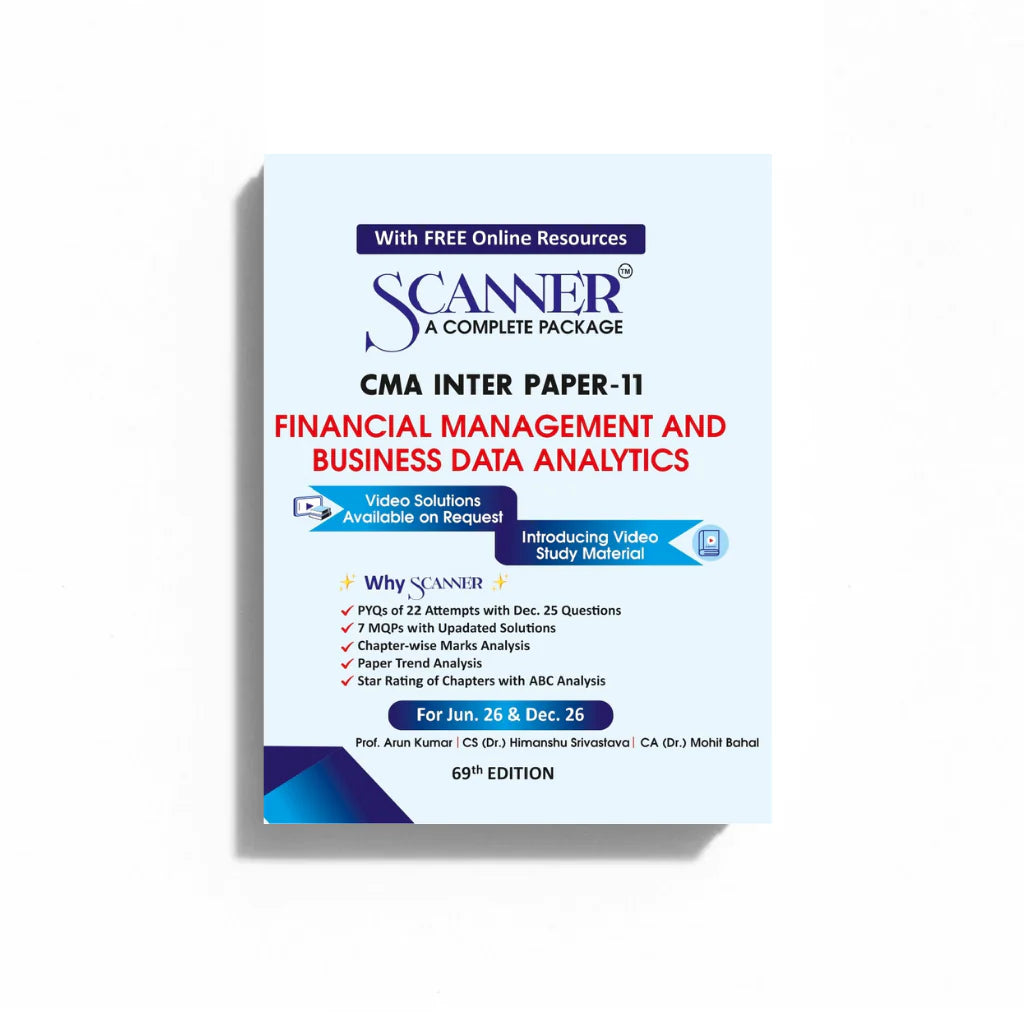 CMA Inter Paper - 11 | Financial Management and Business Data Analytics | Jun'26, Dec'26 | Suchita