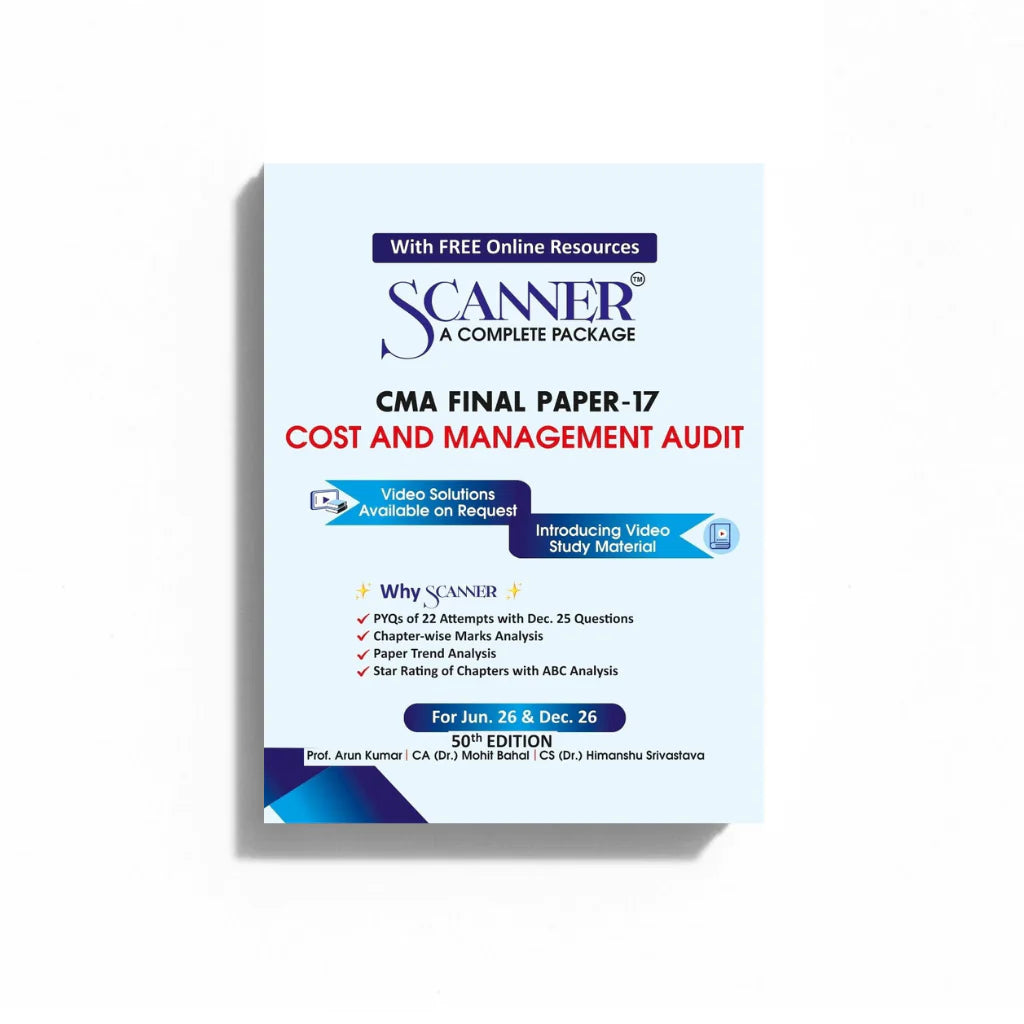 CMA Final Paper - 17 | Cost and Management Audit | For Jun'26, Dec'26 | Suchita