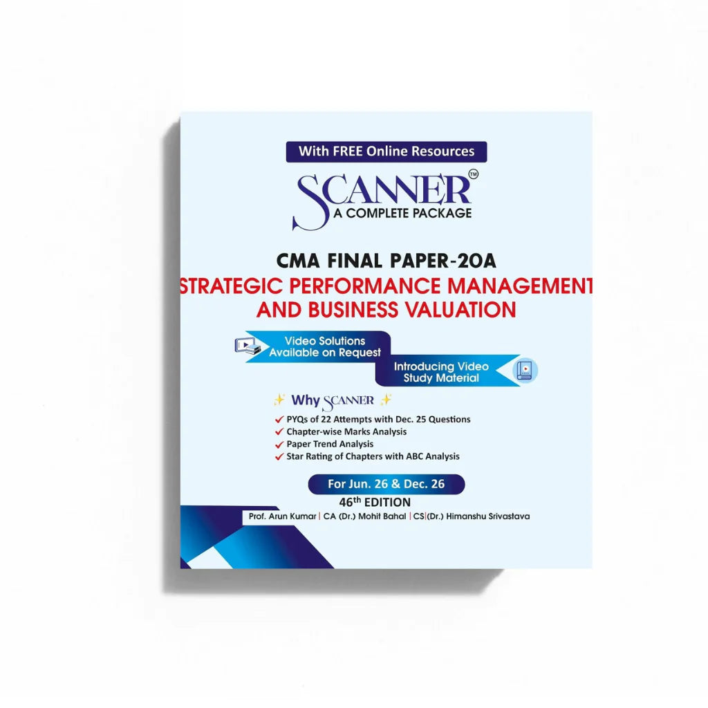 CMA Final Paper - 20 | A Strategic Performance Management and Business Valuation | Jun'26, Dec'26 | Suchita