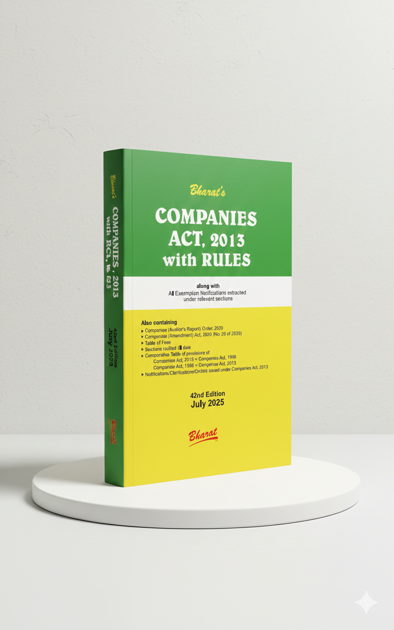 COMPANIES ACT, 2013 with RULES (Pkt edn.) | Bharat Law House | Edition 2025 - GenZbookcompany
