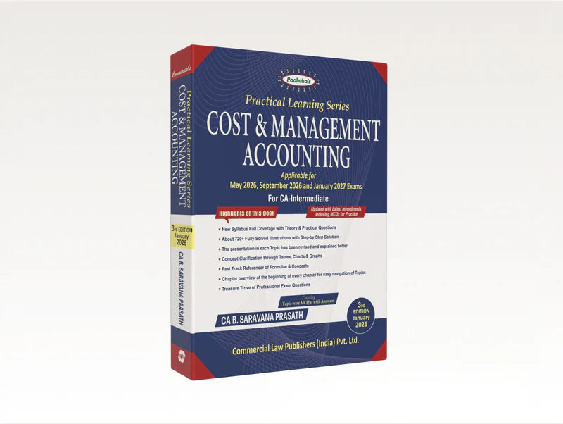 Practical Learning Series — Cost and Management Accounting (CA inter) | EDITION 2026 - GenZbookcompany