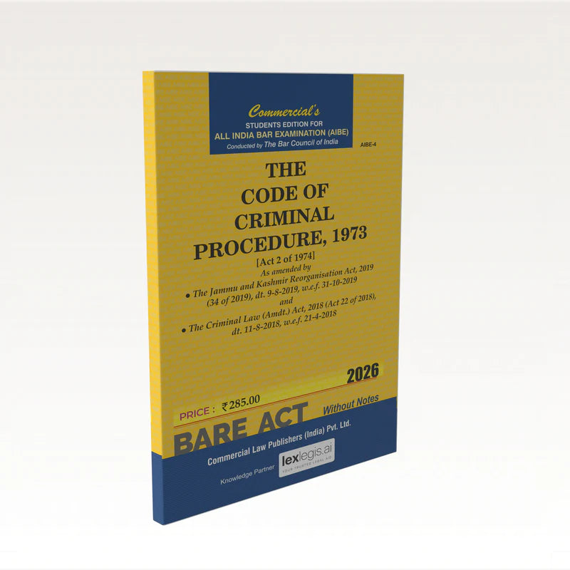 The Code of Criminal Procedure, 1973 (AIBE)  | Commercial Law Publishers | Edition 2026