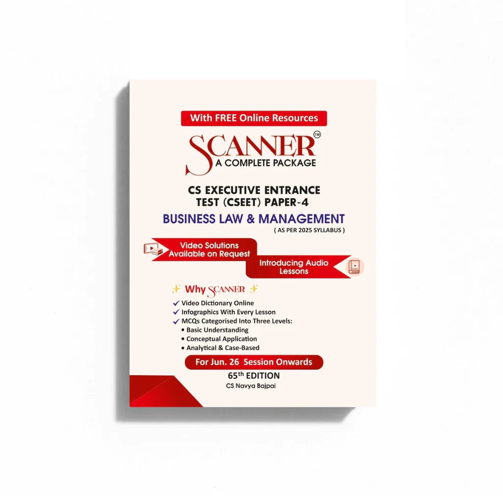 CSEET Paper - 4 | Business Law & Management | For Jun. 26 Session | Suchita