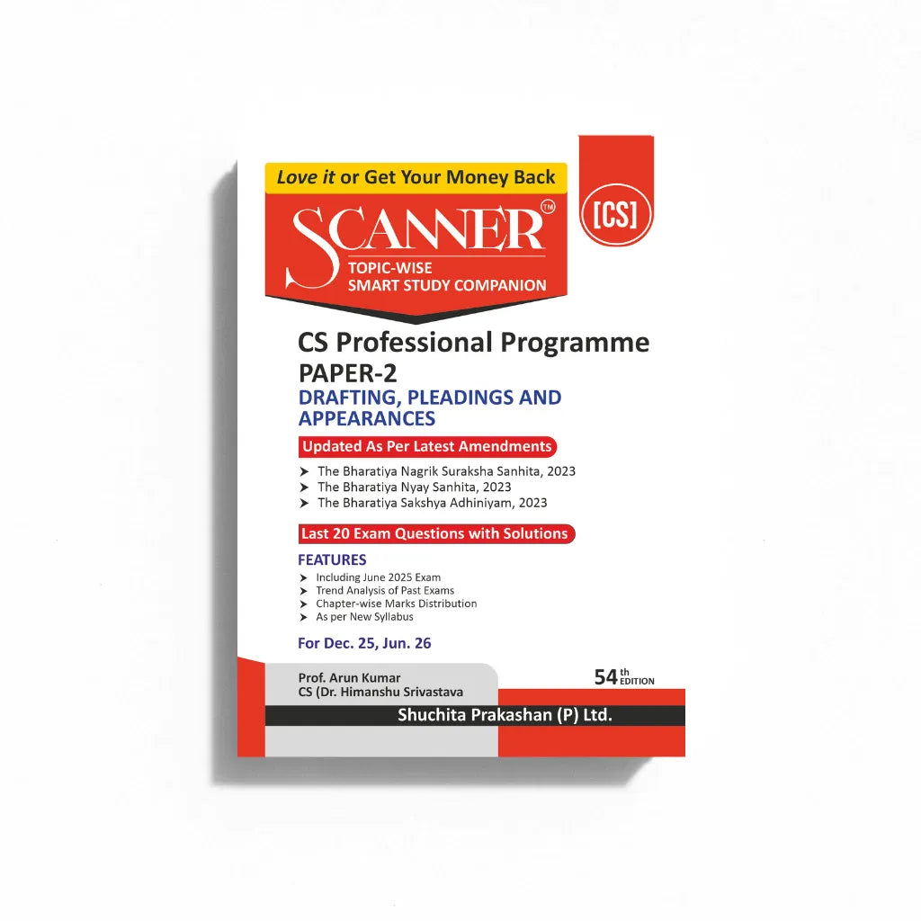 CS Professional Paper - 2 | Drafting, Pleading and Appearances | Suchita