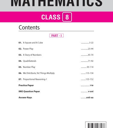 Foundation Course Class 8 Mathematics Part 1 |  NEET, IIT-JEE, CUET and Boards Exams | Edition 2026-2027