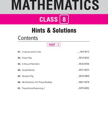 Foundation Course Class 8 Mathematics Part 1 |  NEET, IIT-JEE, CUET and Boards Exams | Edition 2026-2027