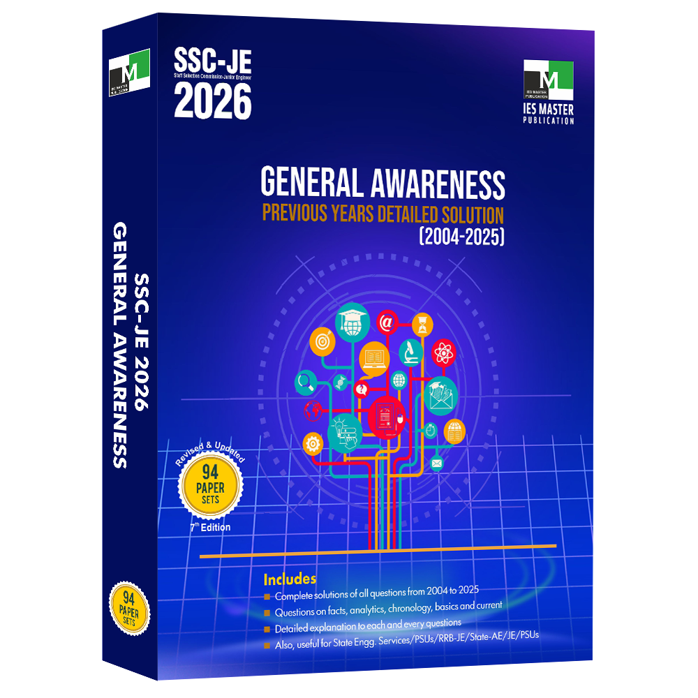 General Awareness - Previous Years Detailed Solution | IES MASTER PUBLICATION | Edition 2026