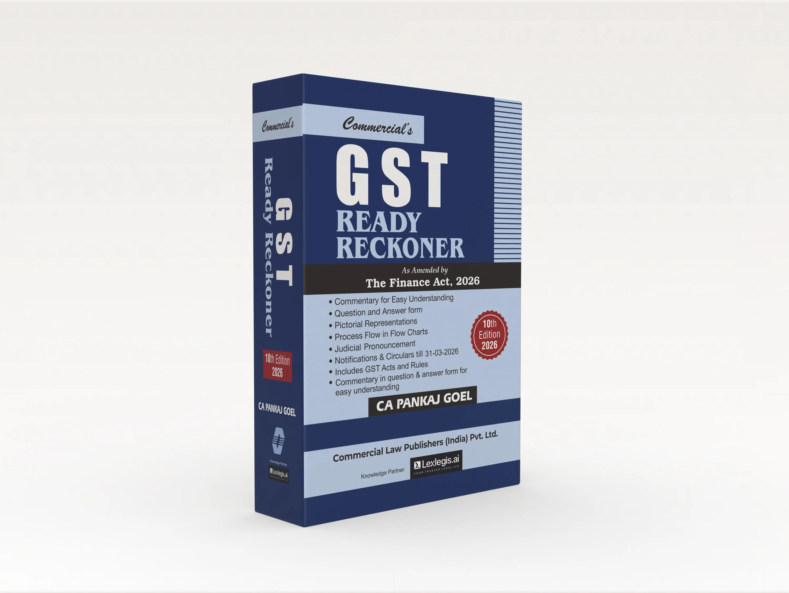 GST Ready Reckoner |  Pankaj Goel (CA, DISA) | Commercial Law Publishers | Edition 2026