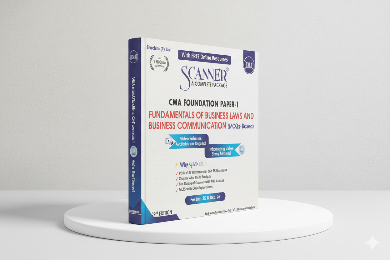 Shuchita Solved Scanner | CMA Foundation Paper 1 | Fundamentals of Business Laws and Business Communication | Ankur Garg, Himanshu Srivastava, Mohit Bahal | June 26 Exam