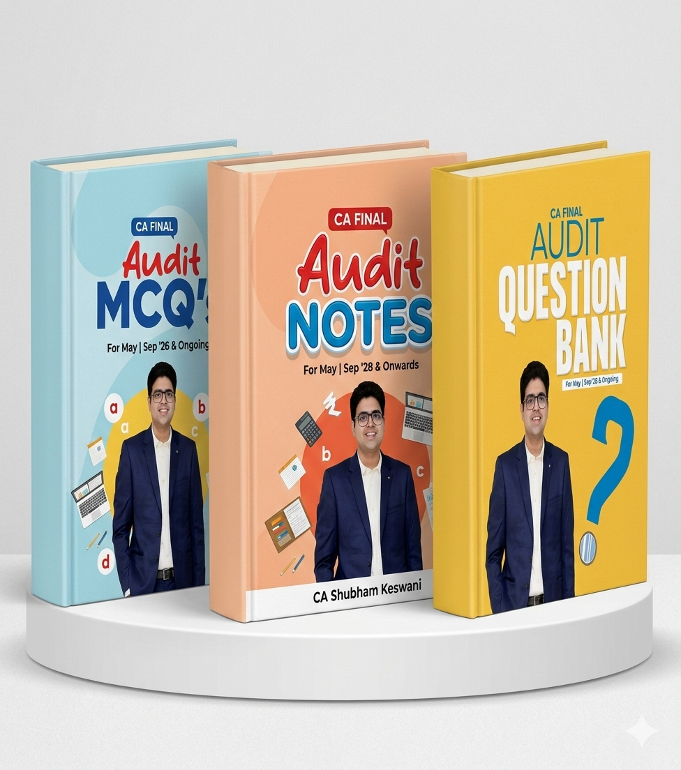 CA Final Audit (Notes + Question Bank) Combo Books | CA Shubham Keswani