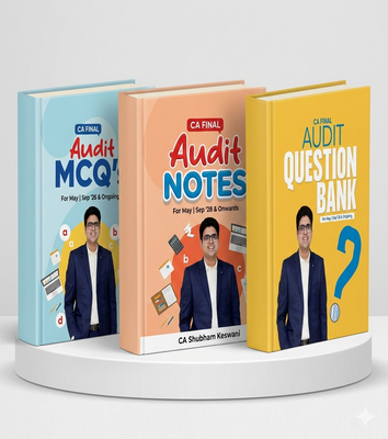CA Final Audit (Notes + Question Bank) Combo Books | CA Shubham Keswani